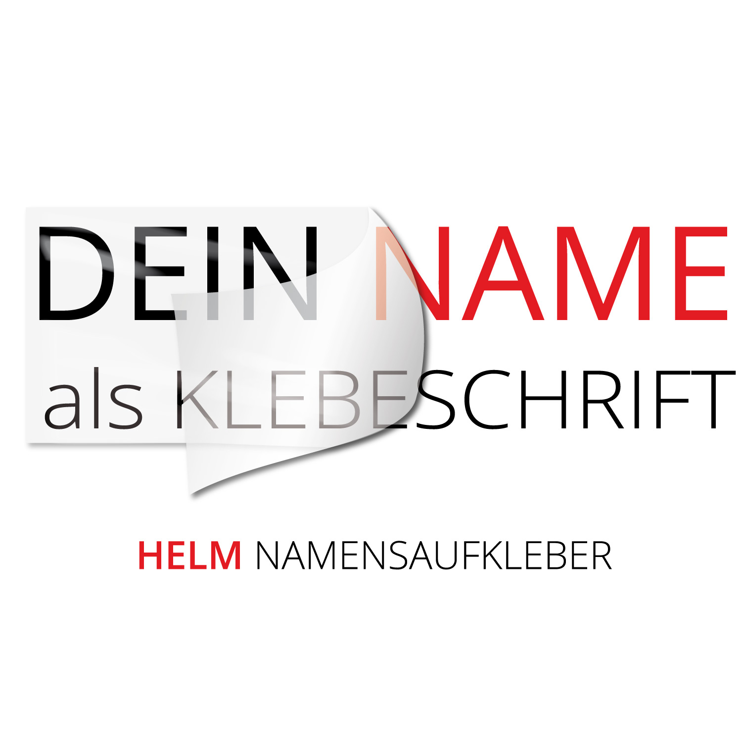 Klebe-X bietet individuelle Namensaufkleber Helm