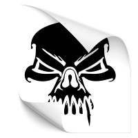 Aufkleber Totenkopf mit Flügel und Helm Motorwork Skull Sticker 10 x , 4,95  €