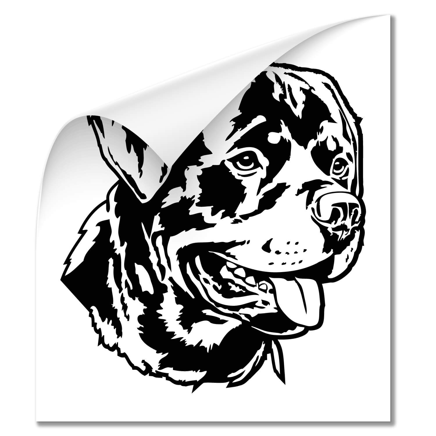 Autoaufkleber - Aufkleber - sticker Motiv: Rottweiler