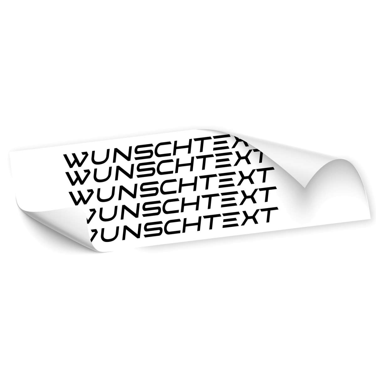 Autoaufkleber › Wunschtext Gestalten | Klebe-x.shop