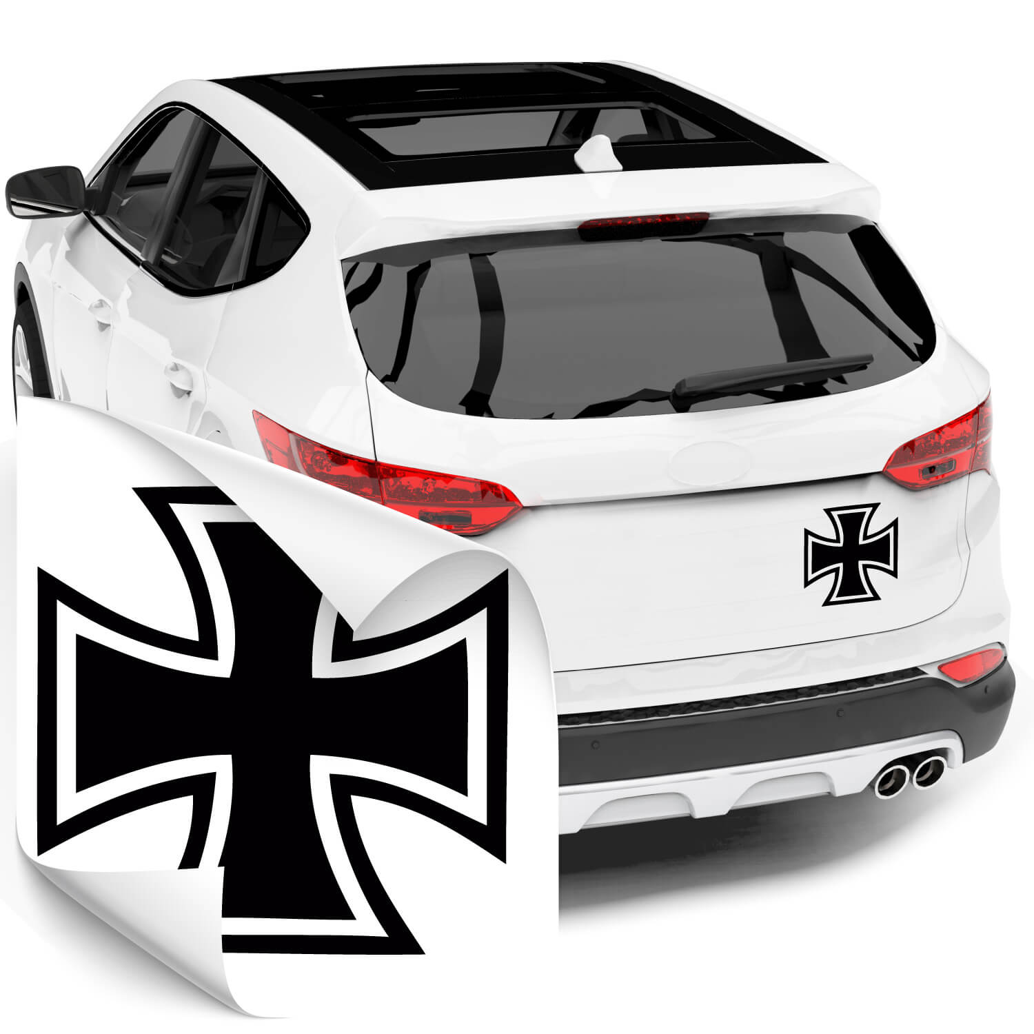 Eisernes Kreuz Auto Aufkleber Autoaufkleber Sticker A1154